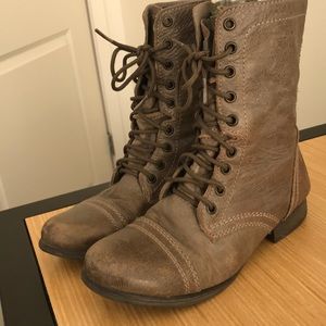 Lightly used Steve Madden combat boots